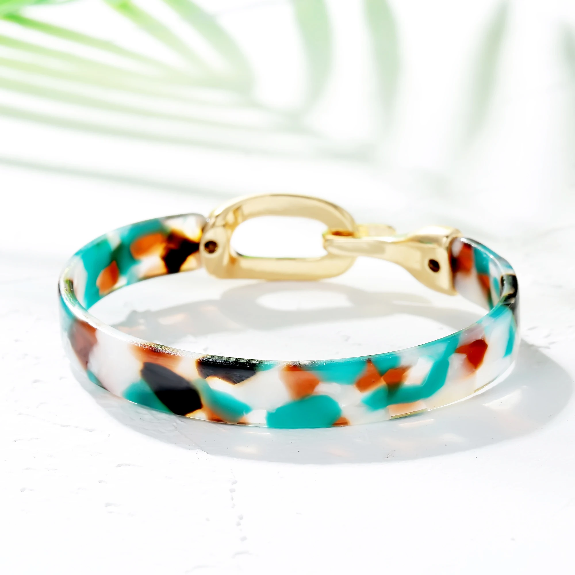 Ацетатный сплав металлическая проекция для женщин городской модный браслет