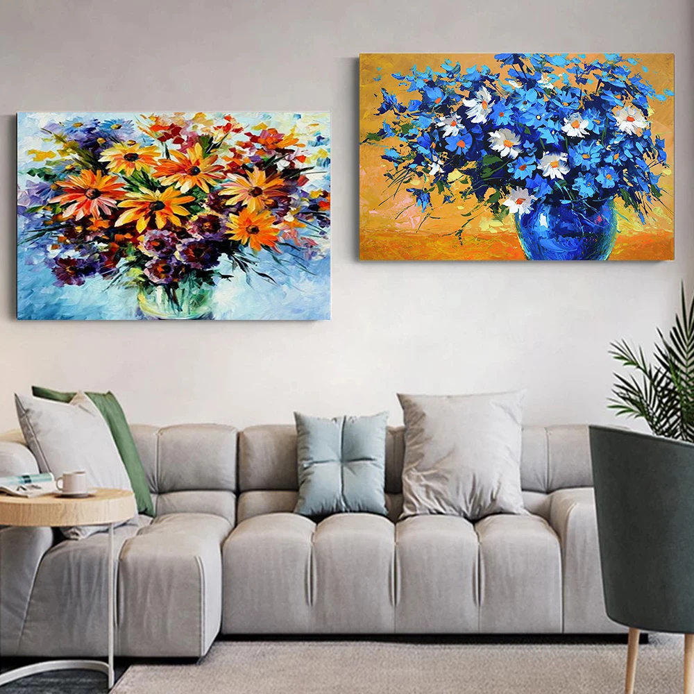 

Beautiful Blossom Colorful Flower Canvas Painting Wall Art Poster And Prints Home Decor Pictures for Living Room Cuadros
