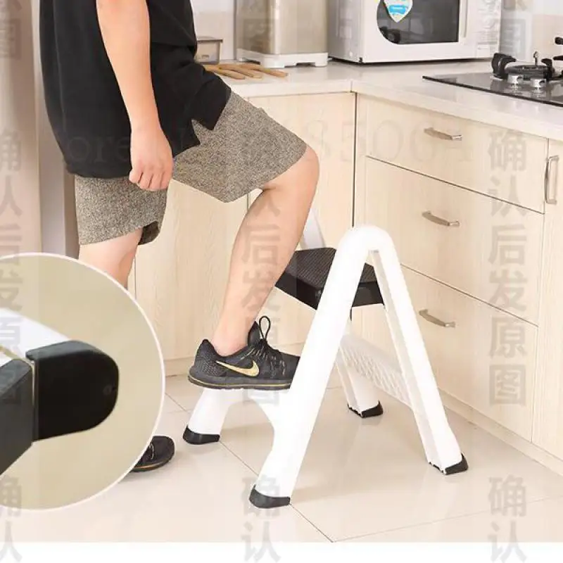 Бытовая Двухступенчатая складная пластиковая ступенчатая лестница утолщенный