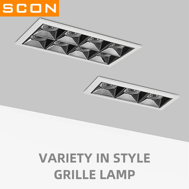 

SCON Embedded Grille Lamp Ceiling Spot cabinet light 1.5W Led Spotlight Decor For Room home-style for Room Lighting