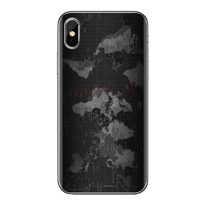 Антикварные обои с картой мира для iPhone XS Max XR X 4 4S 5 5S 5C SE 6 6S 7 8 Plus Samsung Galaxy J1 J3 J5 J7 A3 A5
