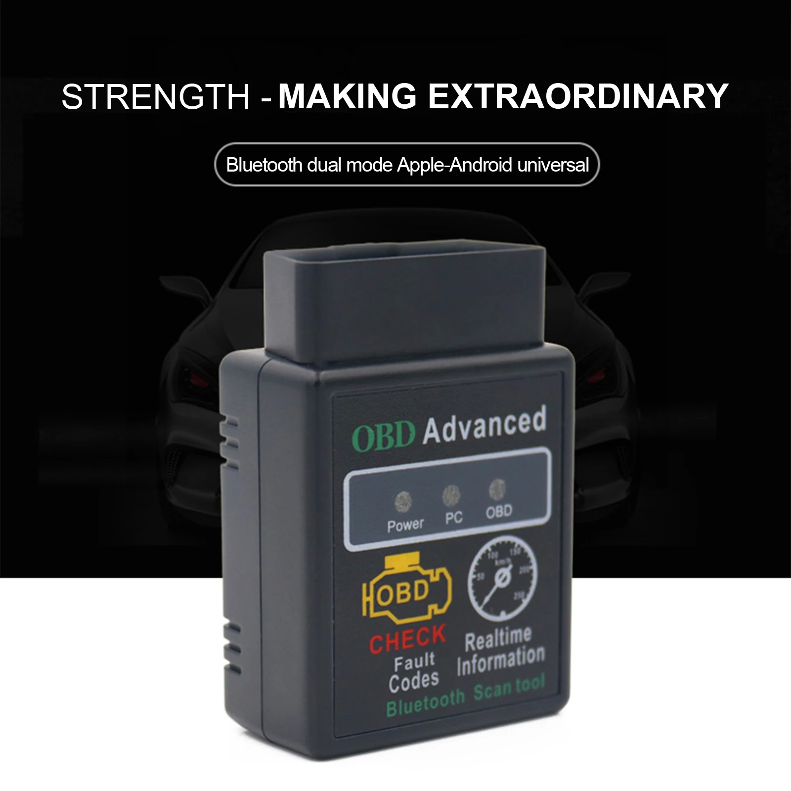 

V02H4 ELM327 Bluetooth OBD2 OBDII адаптер интерфейса сканера двигателя автомобильный диагностический инструмент