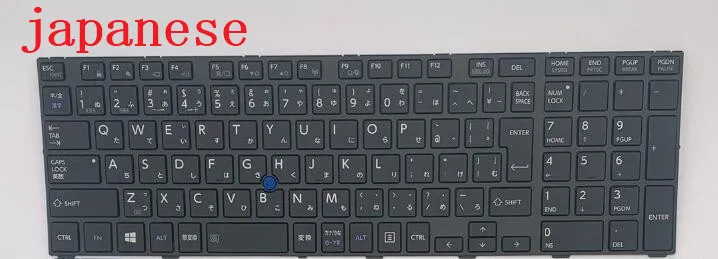 JP/UI/испанский/французский/итальянский/Турецкий Для Toshiba Tecra W50-A A50-A клавиатура с подсветкой с рамкой черный - Цвет: SILVER