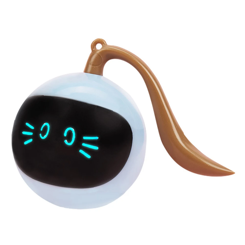 

Pet Smart Interactive Cat Toy Colorful LED Self Rotating Ball Toys USB Rechargeable Kitten Electronic Ball Toys Cat Accessories
