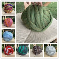 multi colors 100g 8cm polyester woolen thread diy hand woving blanket knitting crochet scarf hat materials craft supplies
