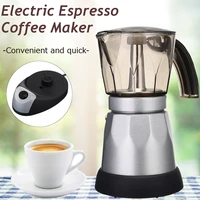 400w espresso italian mocha maker coffee percolators electric moka pot portable electric office coffee maker 110220v euus plug