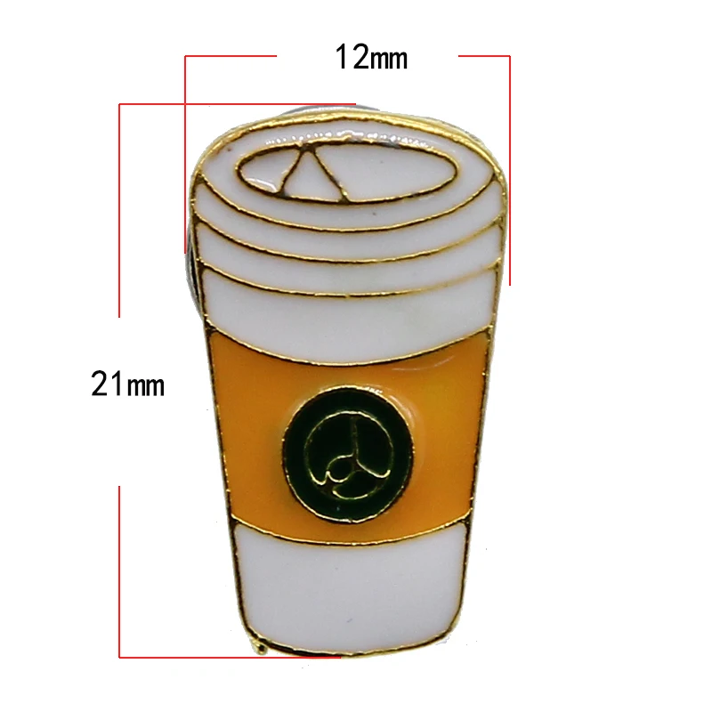 Брошь с эмалью из мультфильма молоко сок кола кофе джинсовая куртка значок на