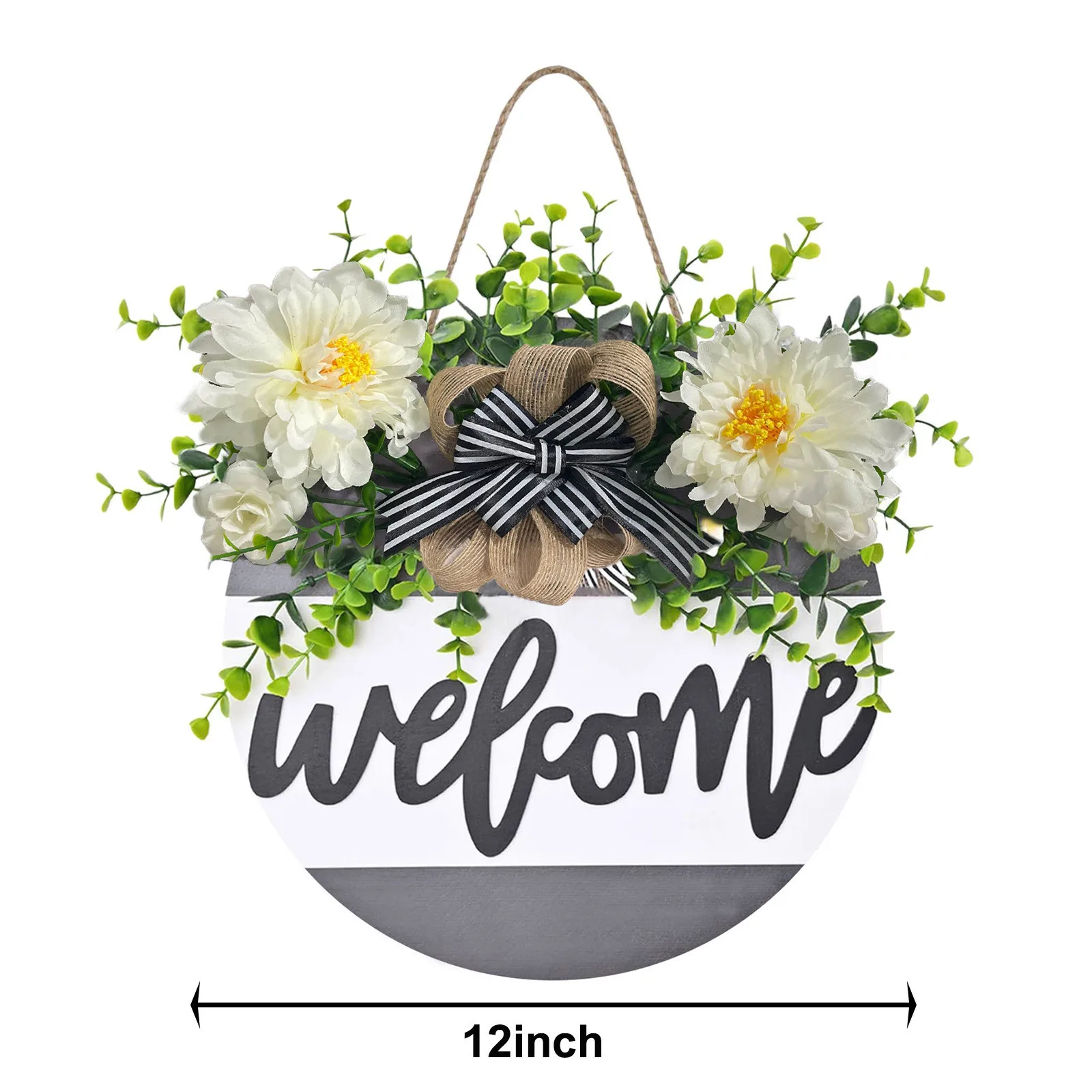 

Welcome Sign Wood Flower Spring Door Sign Wedding Door Sign Welcome Wall Sign home decoration