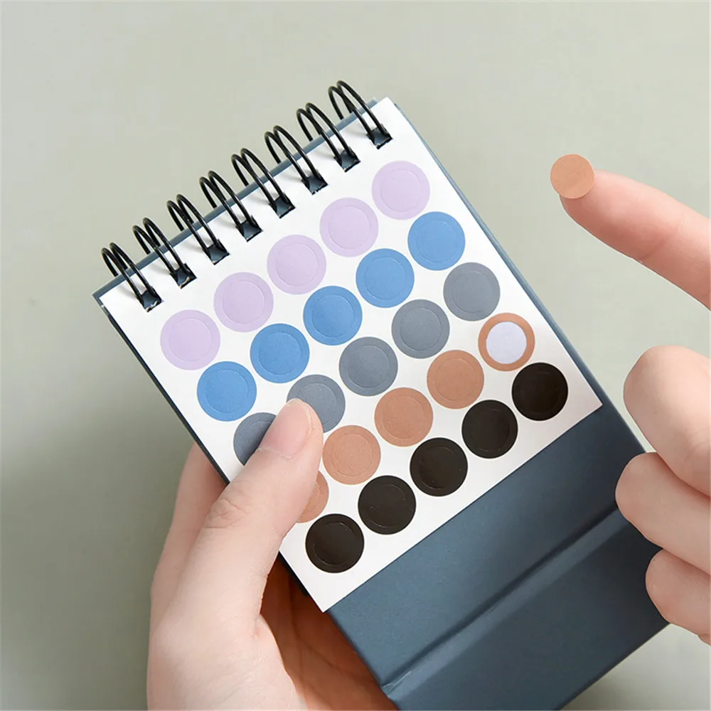 

2020 2021 Simple Desktop Calendar Solid Color Series Dual Daily Schedule Planner Yearly Agenda Organizer Office Accessories
