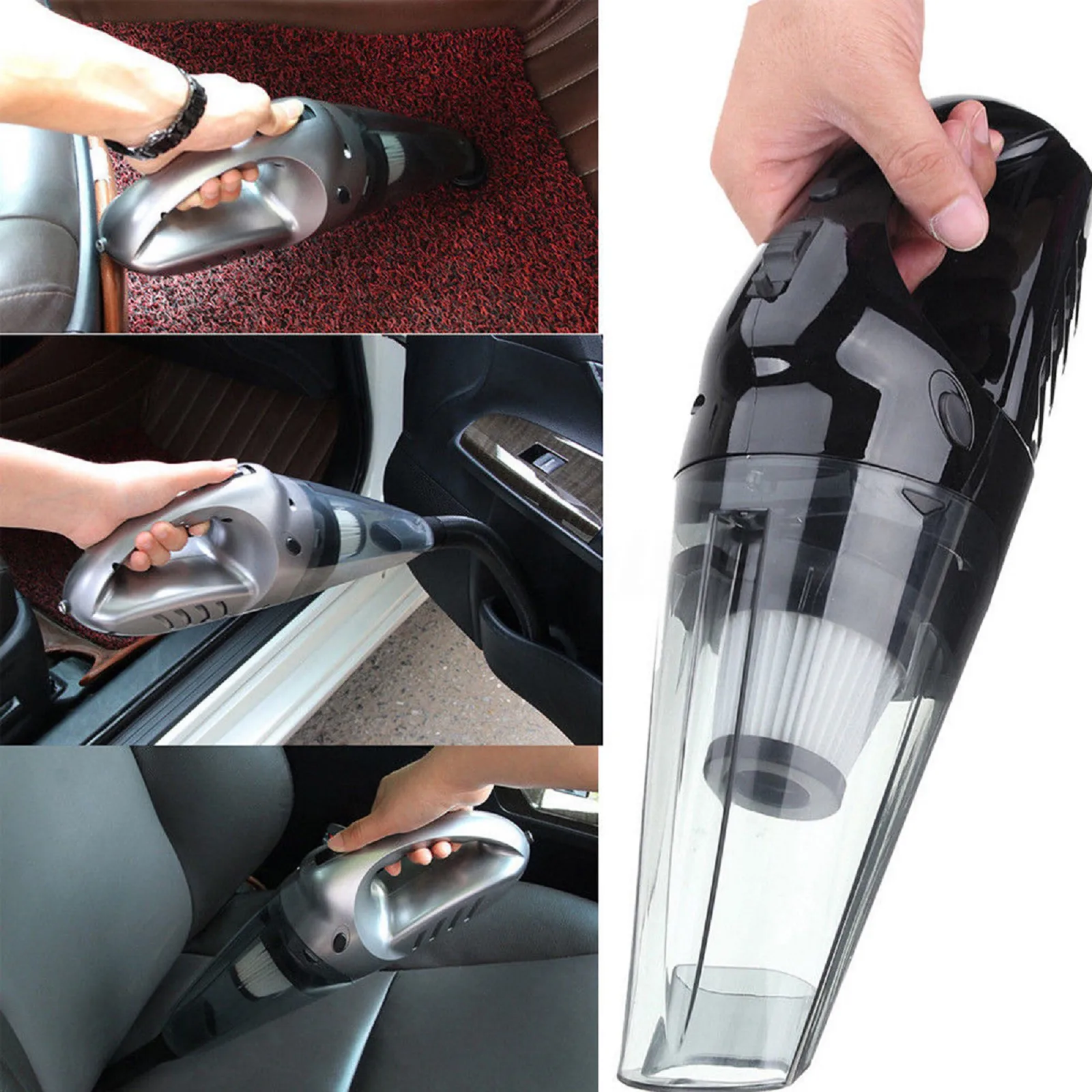

Portable Wet & Dry Car Home Vacuum Cleaner Rechargeable Handheld High Power 120W