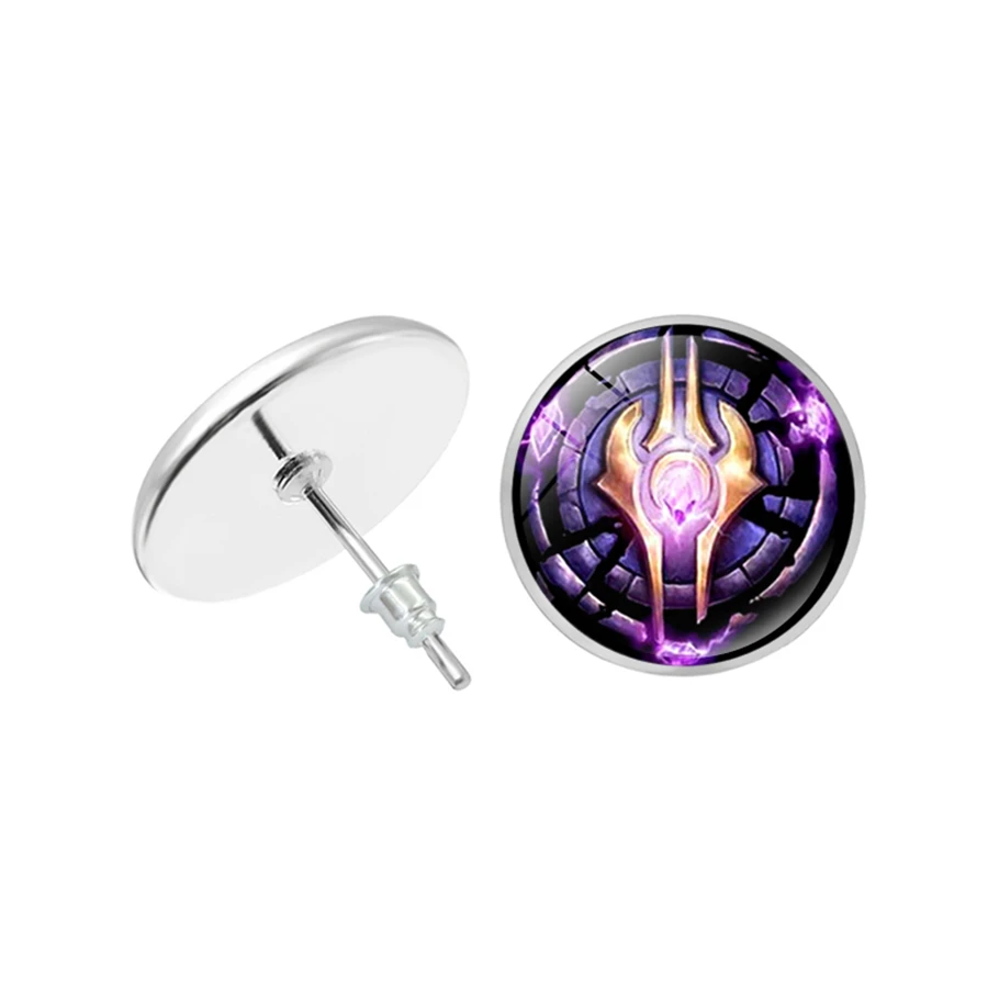 Лидер продаж серьги-гвоздики в виде Орды серьги игры серебряные стиле WOW Прямая