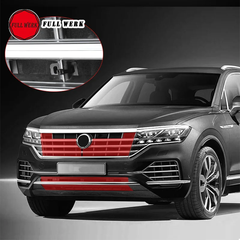 Сетка для насекомых из АБС нержавеющей стали на переднюю решетку автомобиля резервуара воды Touareg 19 21