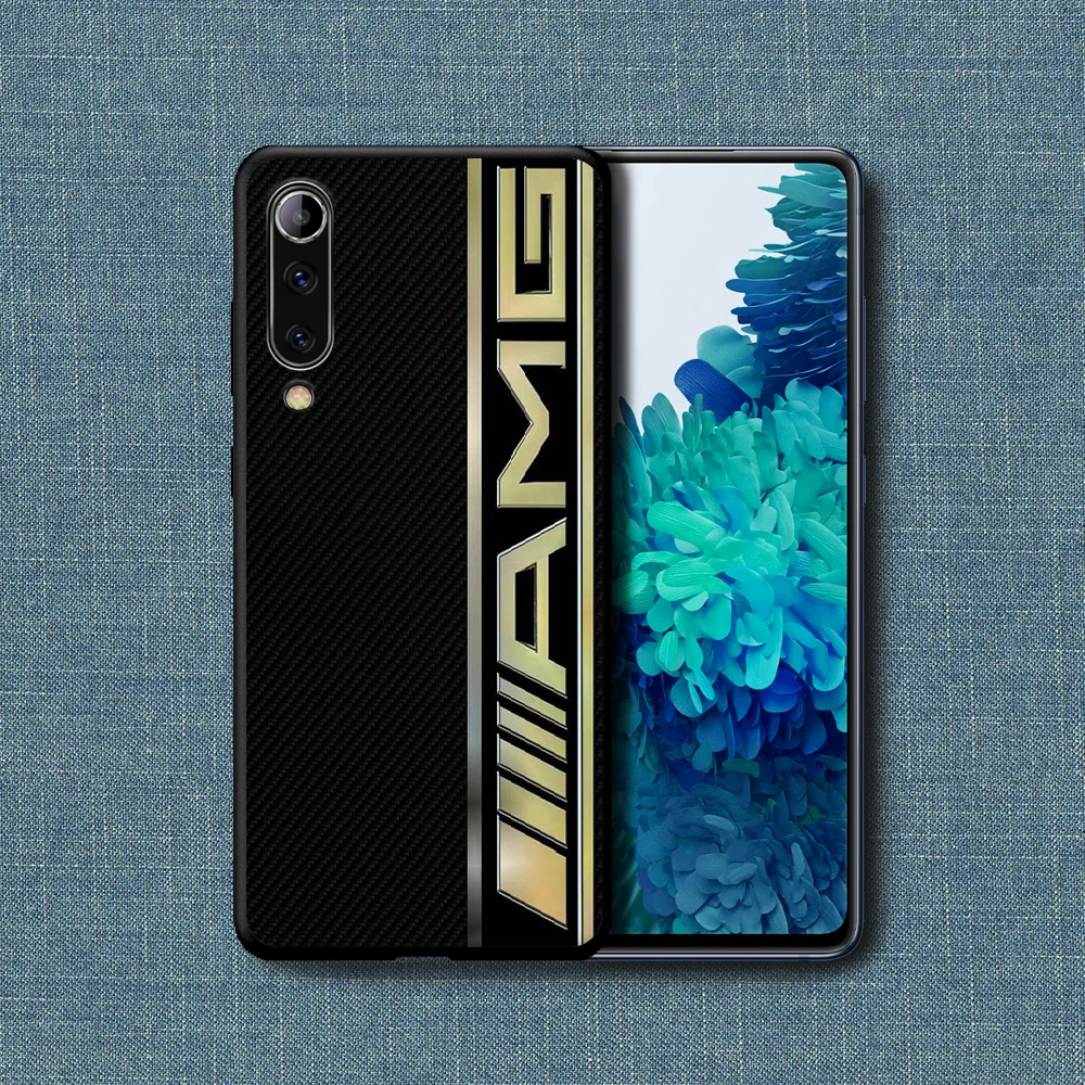 

Mercedes Benz Amges Car Phone Case For Xiaomi Mi Note 10 A3 9 MAX 3 A2 8 9 Lite Pro Ultra black Waterproof Soft Shell Fashion