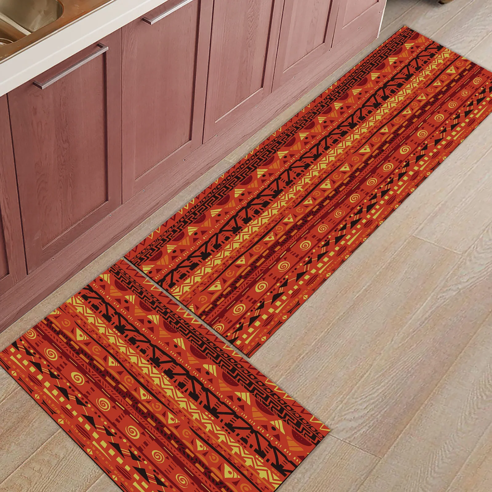 

African Culture Geometric Shapes Door Mat Set Carpet In The Living Room Rug for Kitchen Bath Mat Home Decor Entrance Door Mat