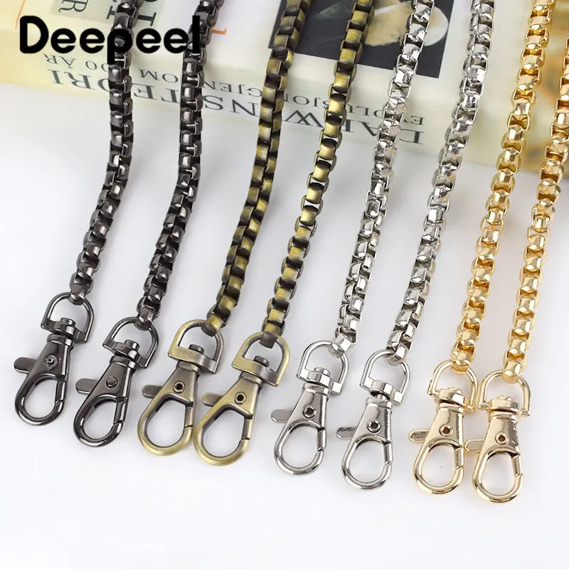 

Deepeel 1/3/5pcs Metal Bag Chain Replacement Chains Shoulder Straps Clutch Handles Handbag Clip Buckles Bags Accessory F7-32