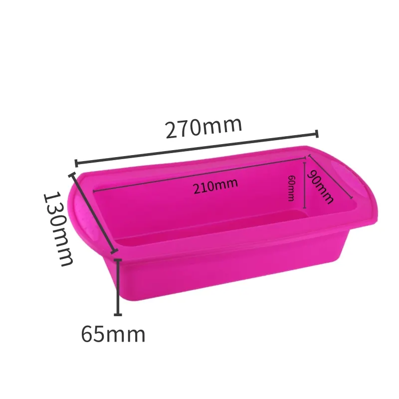 

Christmas Silicone Cake Molds Loaf Pan Silicon Rectangle Toast Bread Baking Molds