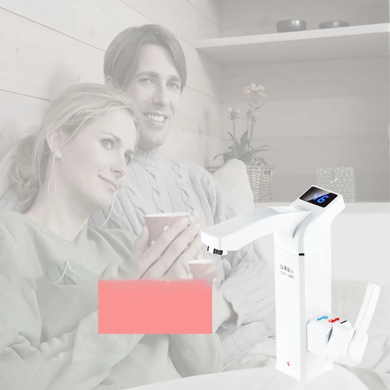 

2500W LCD Display Instant Electric Water Heating Faucet Instantaneous Tankless Water Heater Hot Tap EU Plug