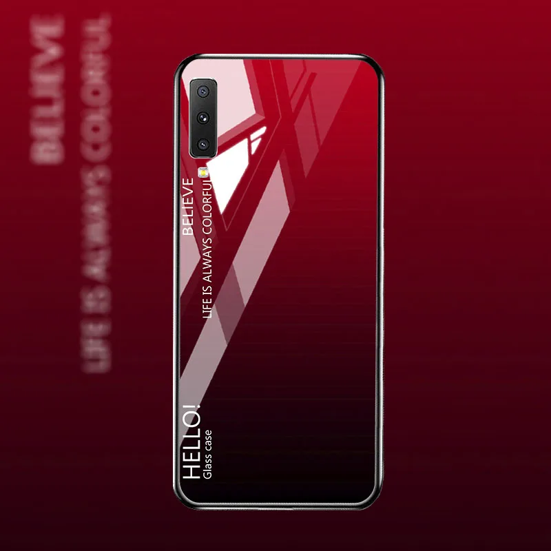 M057 Закаленное Стекло чехол для samsung A70 A40 A50 A50s A90 5G чехол s Fundas samsung Galaxy A7 A6 A8 плюс M30s M20 M30 M10 чехлы - Цвет: M057