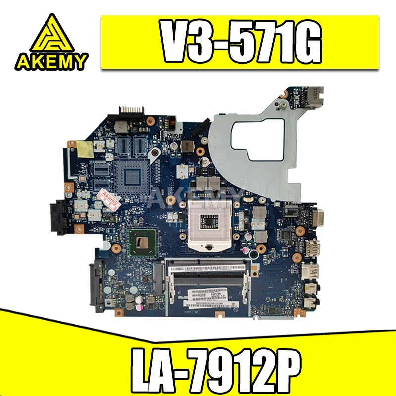 Для Acer aspire V3-571G E1-571G Материнская плата ноутбука NBC1F11001 Q5WVH LA-7912P SJTNV HM70 DDR3 |
