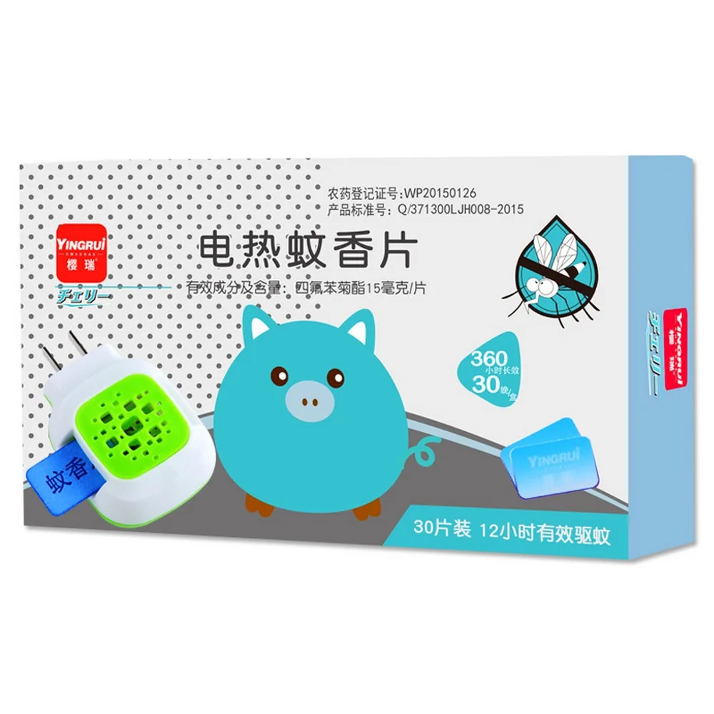 

30/60pcs/Set Mosquito Repellent Tablet Replacement Tablet Nontoxic Anti Mosquito Pest Repeller for Electric Mosquito Lamp Device