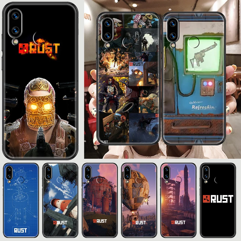 Игра ржавчины съемки чехол для телефона Huawei Honor 6 7 8 9 10 10i 20 A C X Lite рro играть черный
