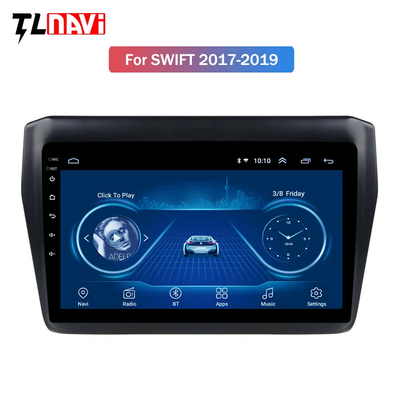 Android 8,1 для Suzuki Swift автомобильный DVD мультимедийный плеер gps Навигация стерео радио BT wifi
