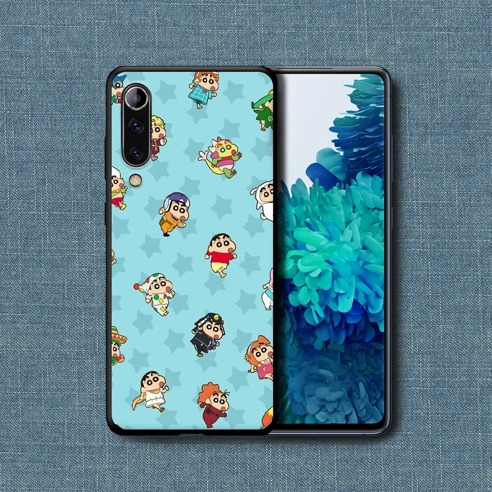 

Crayons Shin Chans Cute Cartoon Phone Case For Xiaomi Mi Note 10 A3 9 MAX 3 A2 8 9 Lite Pro Ultra black Hoesjes Soft Shell