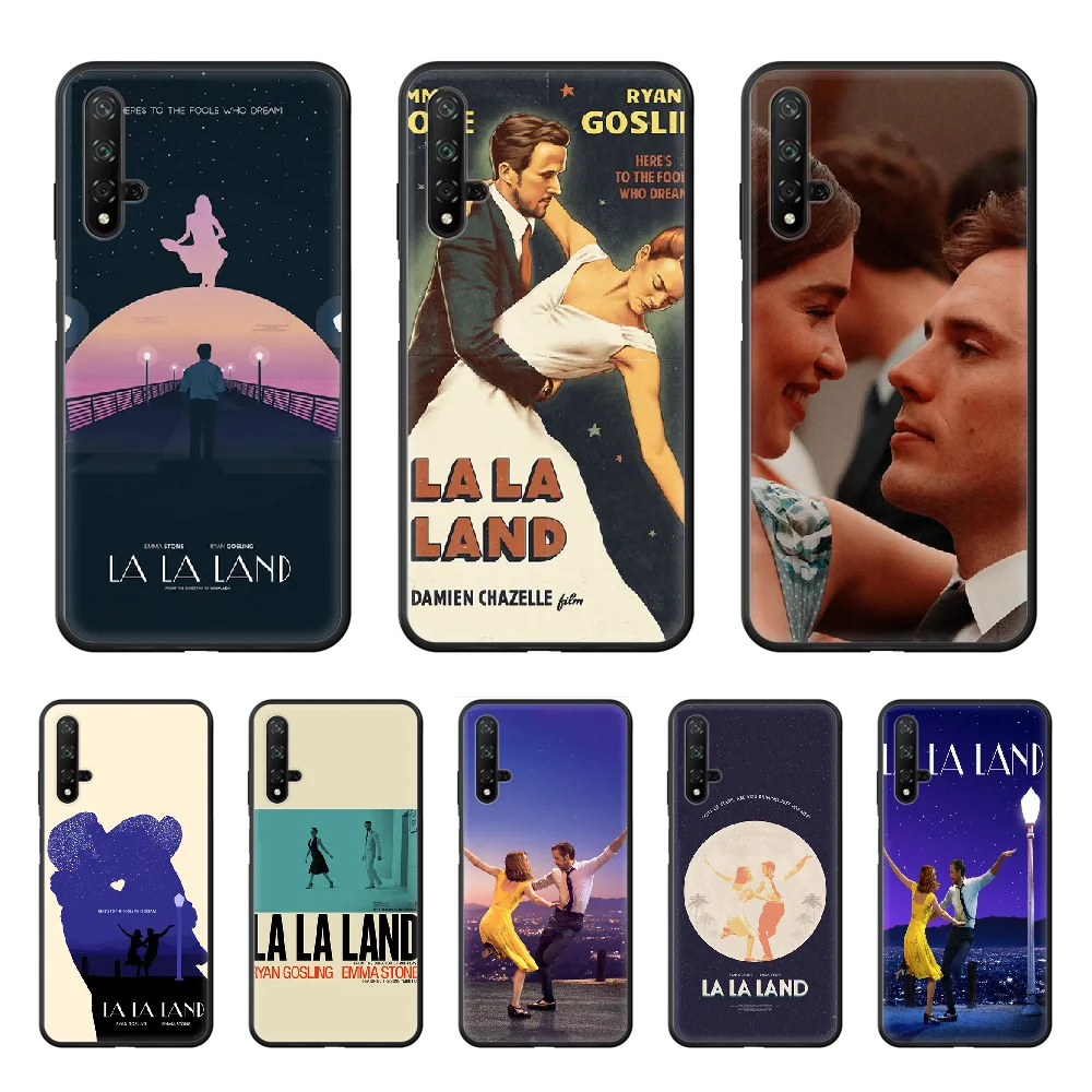 

Movie La La Land Fashion Phone Case hull For huawei honor 7 8 9 10 20 A S X Lite Pro black coque silicone bumper fashion