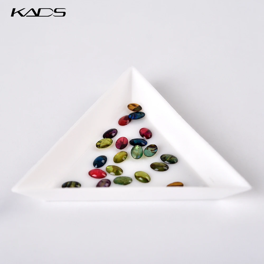 1 шт. пустые Стразы KADS пластина для хранения 7 см белые треугольники сбора и