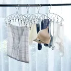 Домашняя вешалка многофункциональная ветрозащитная сушилка для одежды, носков, Вешалка из нержавеющей стали, изогнутое полотенце, носки зажим для нижнего белья