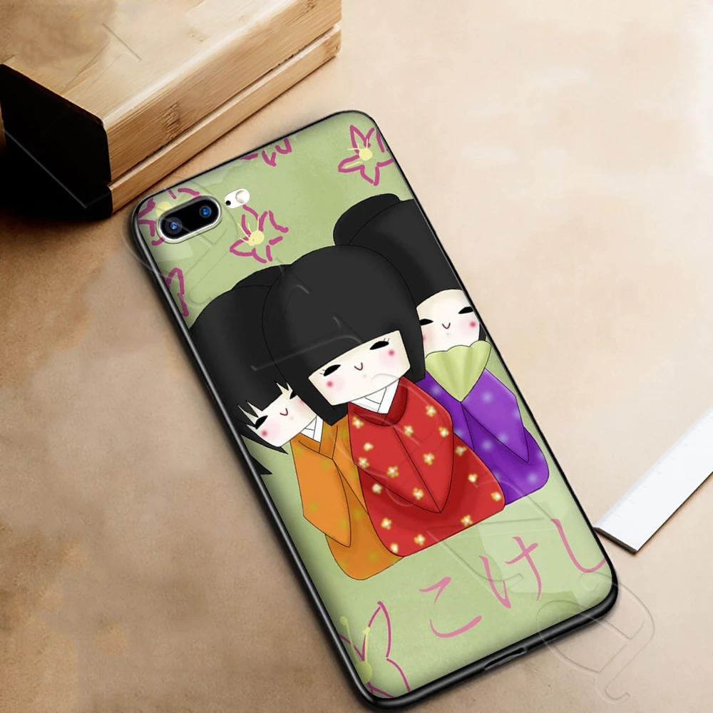 Lavaza kawaii японская кукла Kokeshi Мягкий ТПУ чехол для iPhone 12 Mini 11 Pro XS Max XR X 8 7 6 6S Plus 5 5S SE |