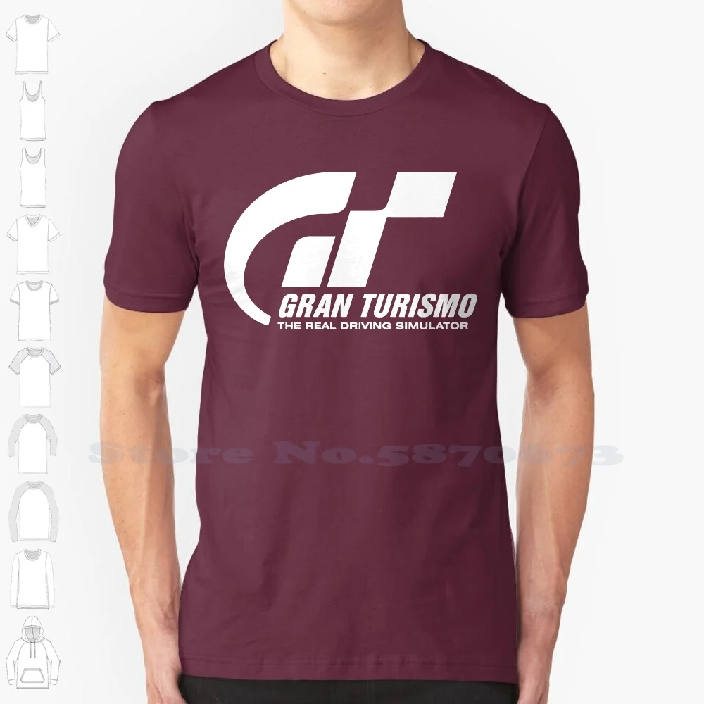 

Men T Shirt Gran Turismo Gt Classic Logo Black Tee Shirt S Bottoming T Shirt Women Short Sleeves Cotton Simple Fashion