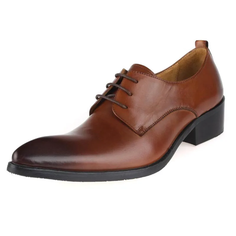 Роскошная итальянская натуральная коровья кожа Мужская классическая деловая