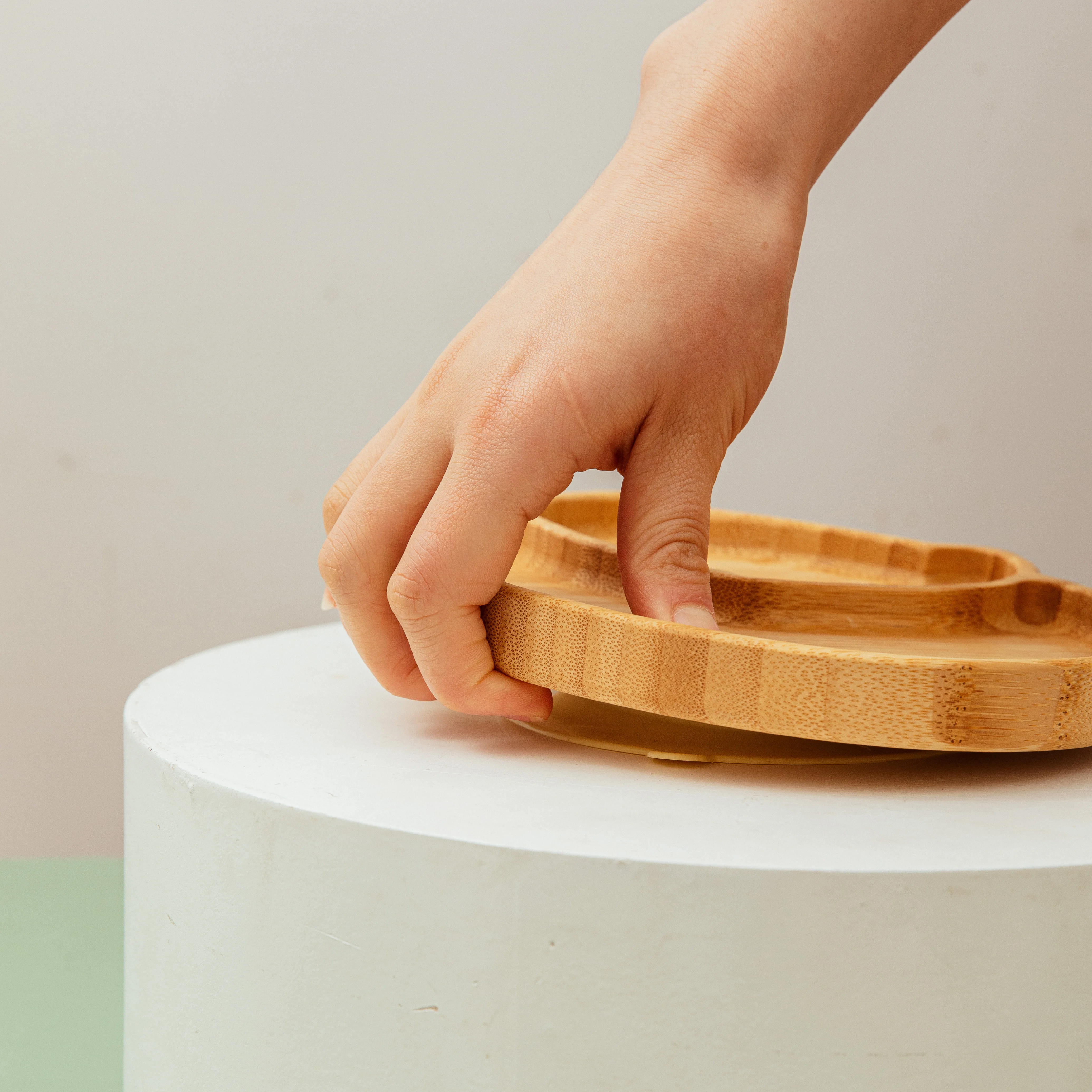 Детская бамбуковая чаша для кормления ложка вилка рисунок лисы посуда еды