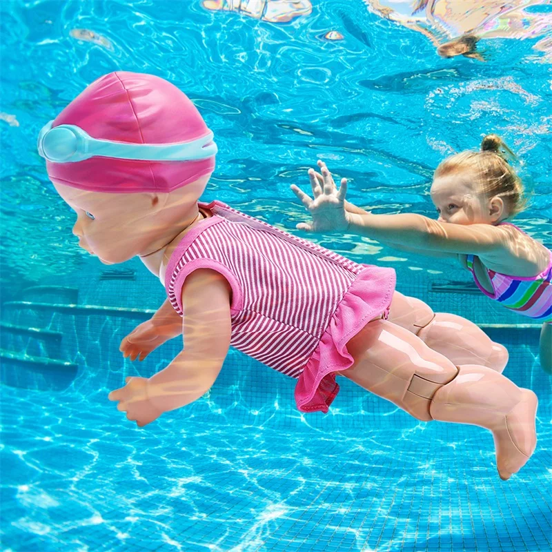 

Reborn Baby Waterproof Swimming Doll Kid Girls Toy Swimming Water Doll Electric Dolls Joint Movable Dolls Best Gift Toy For Kid
