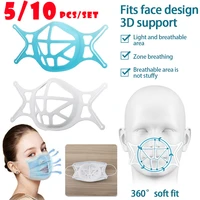 510pcs 3d mouth mask support breathing assist help mask inner cushion bracket food grade silicone mask holder breathable valve