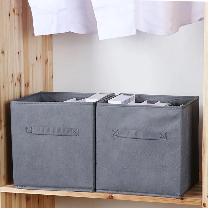 Нетканое полотно куб ящик для хранения детских игрушек складной кубический