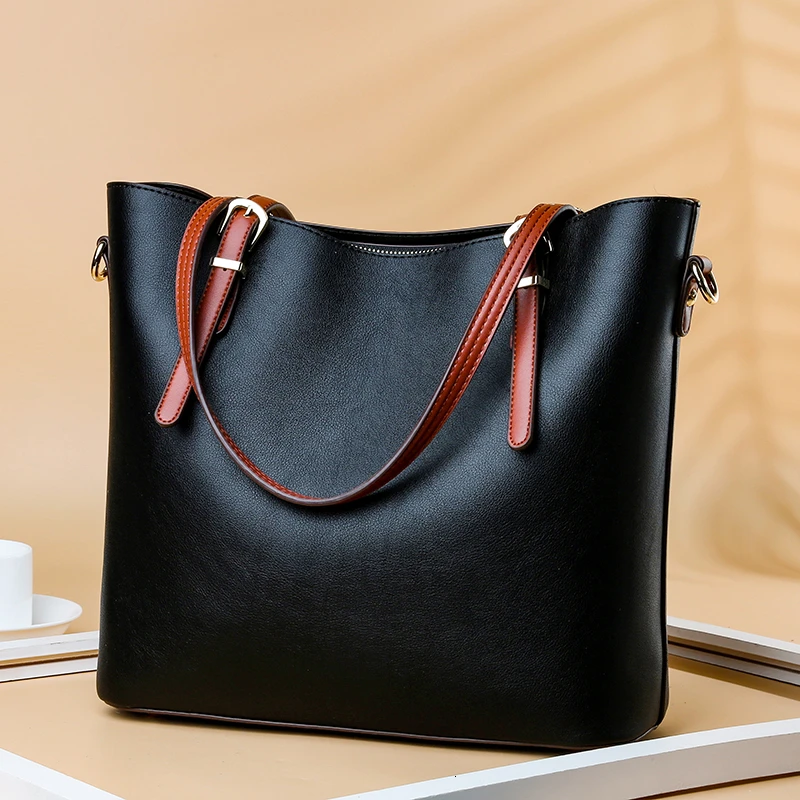 

Top-handle Bags Leather Casual Tote Sac Luxury Handbags Women Bags Designer Large Capacity Ladies Shoulder Hand Bags for Women