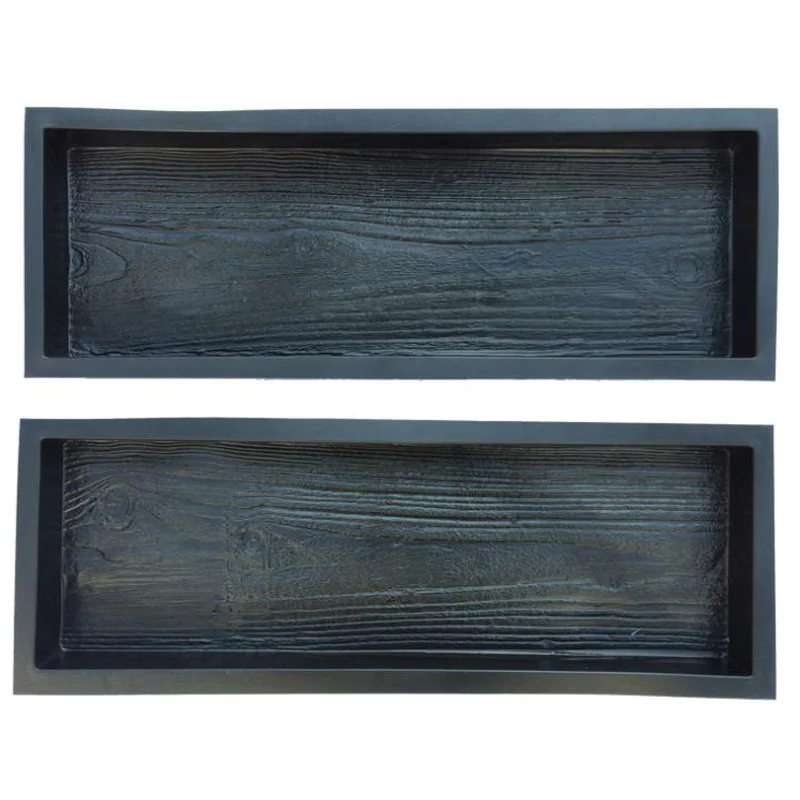 

2 Molds Old Wooden Boards Paving Pavement Concrete Mould Garden Stepping Stone Path Patio