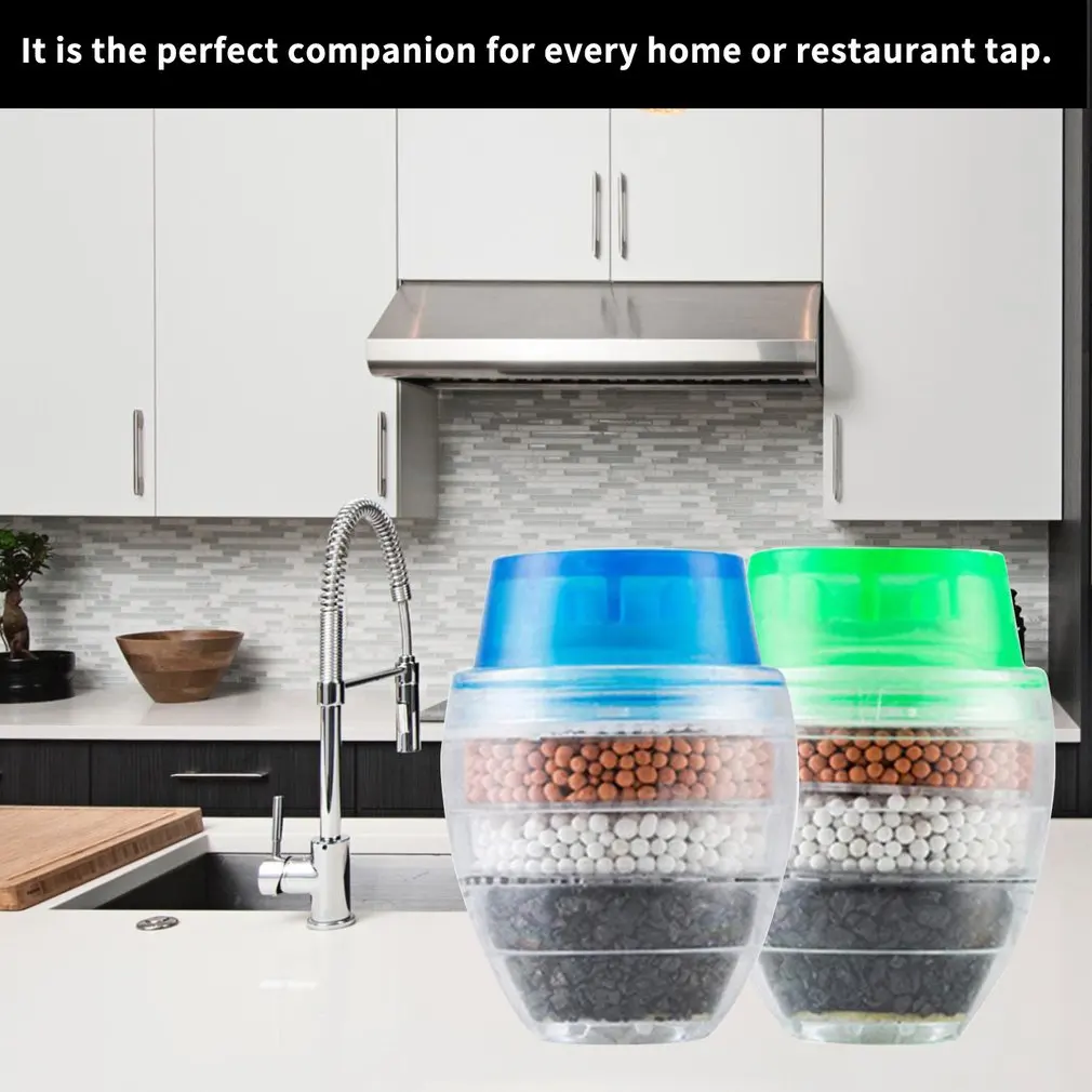 

Kitchen Faucet Filter Tap Activated Carbon Multi-Layer Water Purifier Mini Household Filtration Cartridge Clean Filter Devices