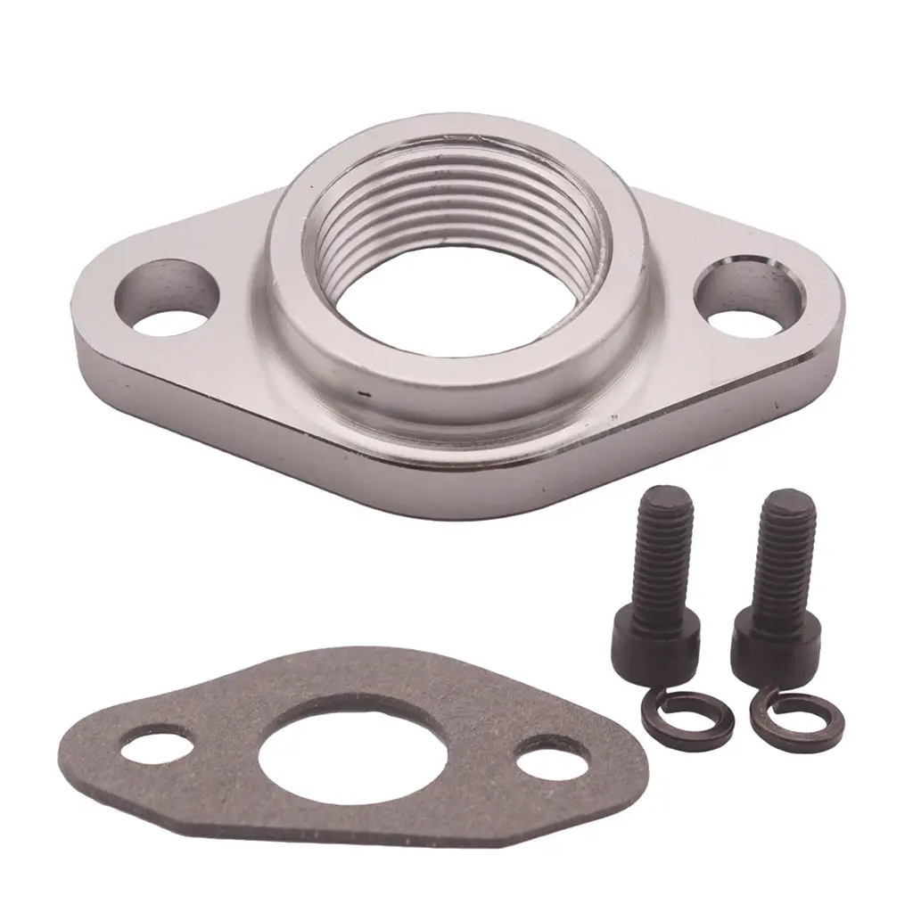 

CNC Aluminum Billet Turbo Oil Drain Adapter Flange For T3 T4 T04