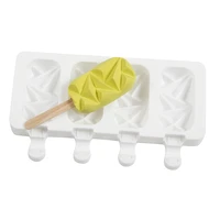silicone popsicle mold diamond small size ice cream bar makers diy kithchen homemade ice lolly moulds with popsicle sticks