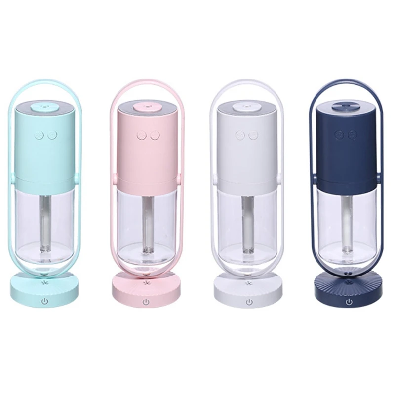 

200ml Mini USB Negative Ion Air Humidifier Creative Projection Night Light 360 Degree Rotation Portable Air Purifier