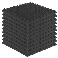 10 pcs fireproof sound absorbing foam board recording studio sound insulation pad sound processing wedge50 x 50 x 5cm promotion