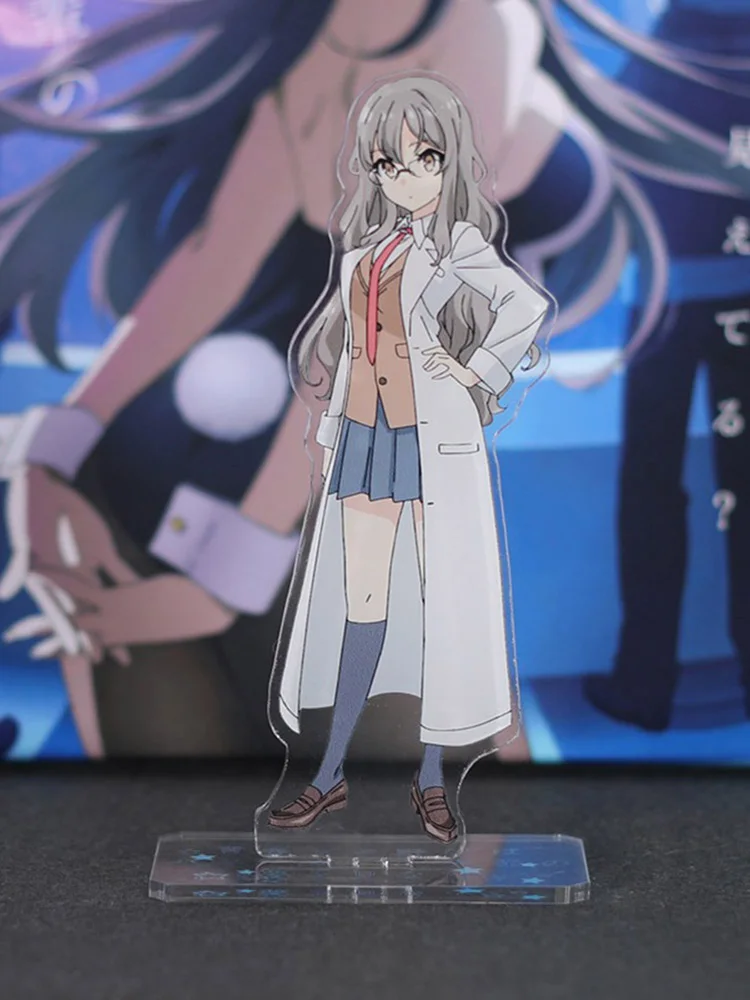 

Hot Anime Rascal Does Not Dream of Bunny Girl Senpai Sakurajima Mai Azisagawa Sakuta Acrylic Desk Stand Figure Model Desktop