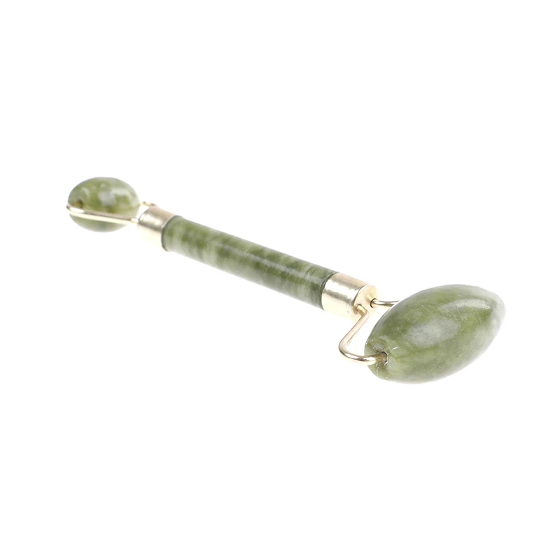 Натуральный камень ролик для массажа лица двойной головкой массажный из ЭВА