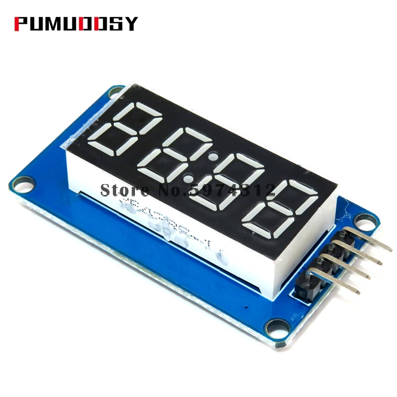 Модуль цифросветодиодный светодиодного дисплея TM1637 4 бита 100 шт. для arduino 7