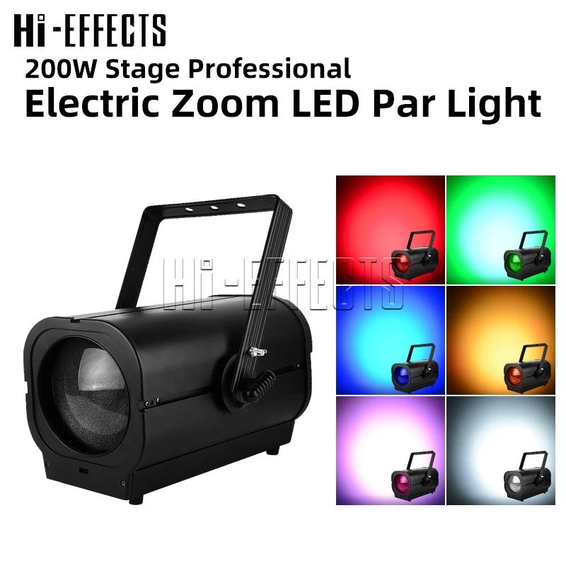 

High Brightness ZOOM 200W LED COB Par Light Stage Disco Light 2IN1 and RGBW 4 in 1 Reflector Lamp LED Par Light DMX Studio Spot