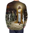 Мужская футболка KYKU, черная футболка с 3D-принтом в стиле Библии