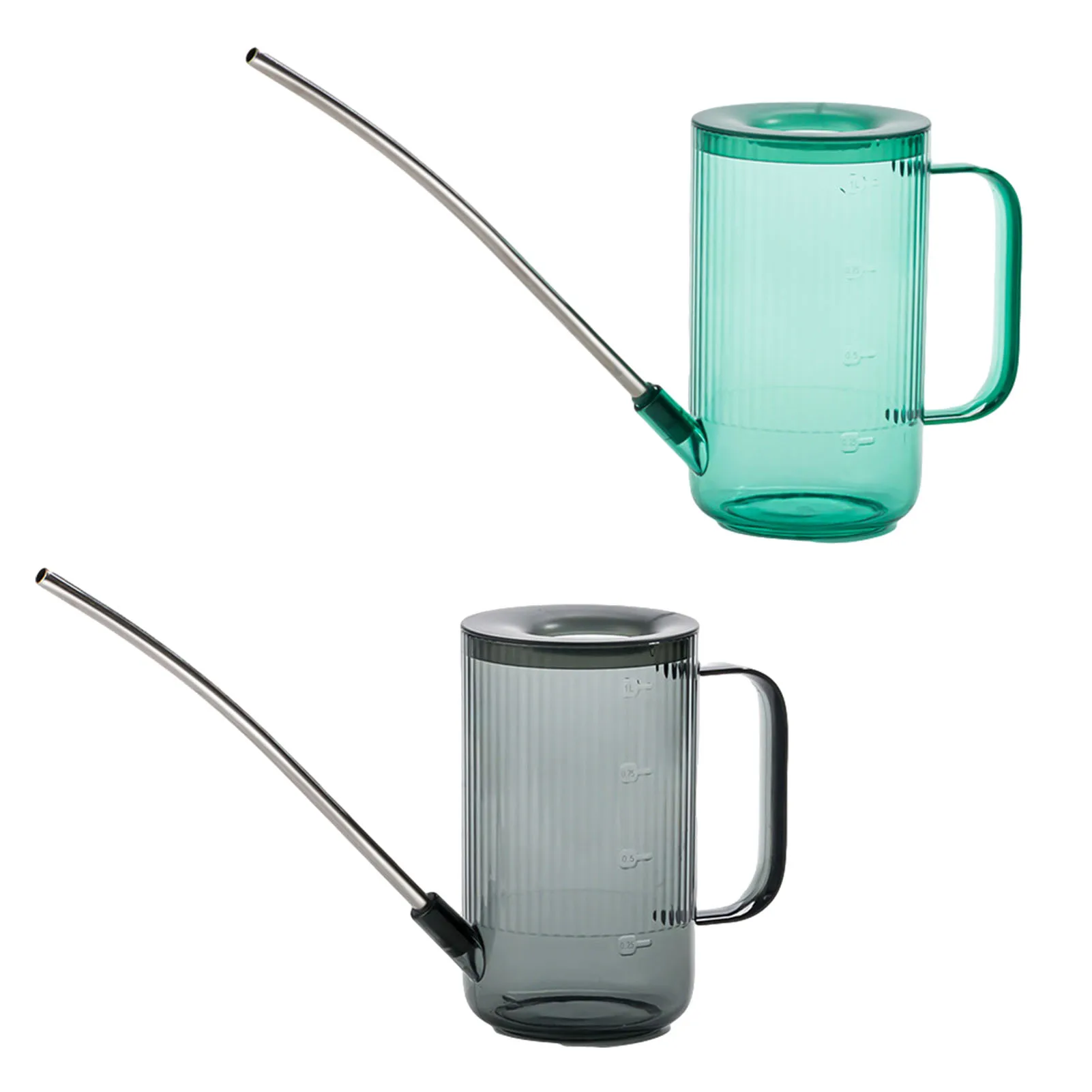 

New Fleshy Watering Can Stainless Steel Long-mouth Watering Can Green Plants Potted Watering Can 1L Detachable Fertilizing Can